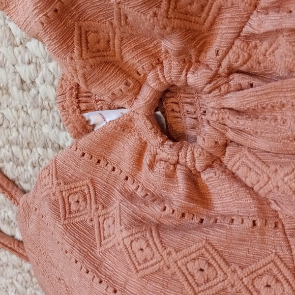 Summer Mini Dress Lace O-Ring plus size built-in bra adjus straps V-neck Stretch - Picture 11 of 12